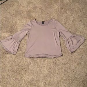 Lavender bell sleeve blouse